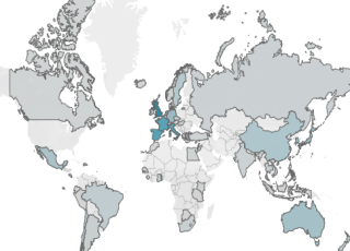 UCEAP Historical Participation Map